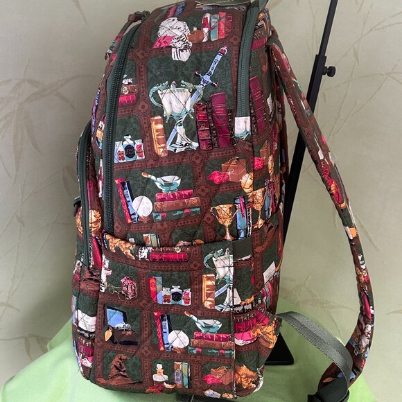 VERA BRADLEY HARRY POTTER BANCROFT BACKPACK:NWT HOGWARTS LIBRARY BAG#4 main image 9